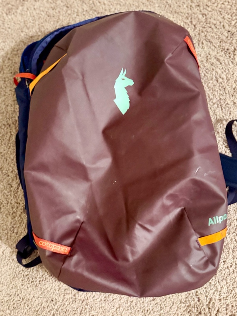 Cotopaxi Allpa 35 Burgundy Purple Carryon with Mint Logo - Picture 2 of 5